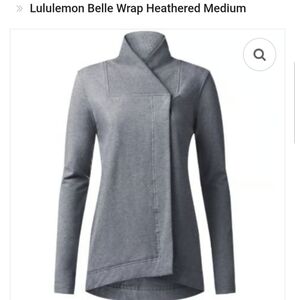 Lululemon Athletica Belle Wrap Heather Gray Cardigan